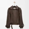 Jacket in nappa lambskin Brown Jacket in nappa lambskin Brown