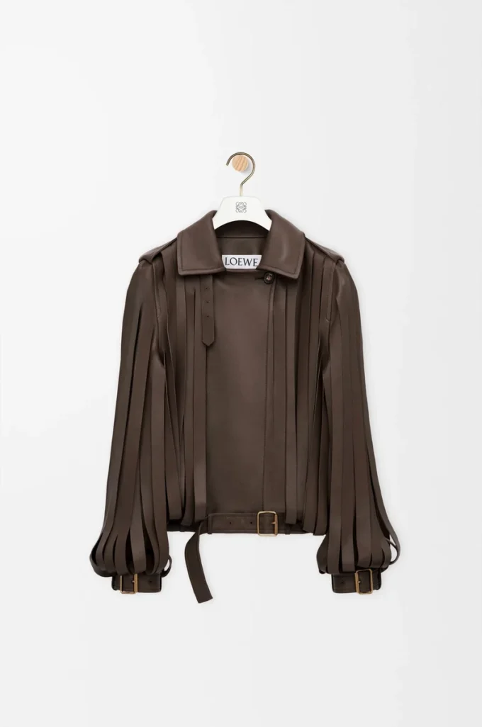 Jacket in nappa lambskin Brown Jacket in nappa lambskin Brown