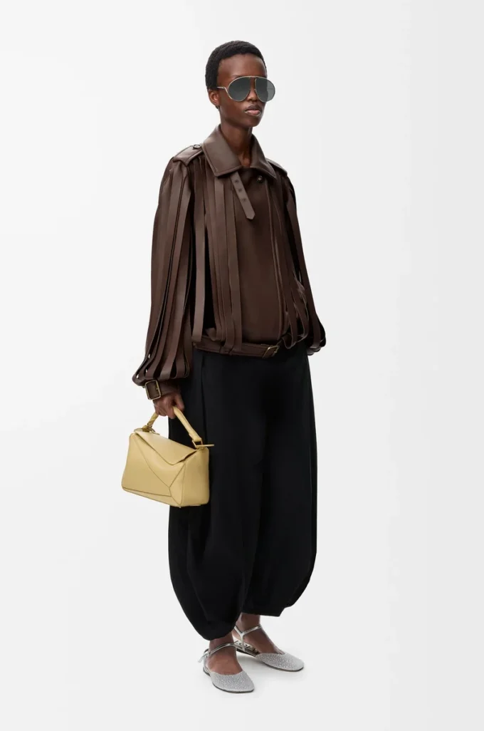 Jacket in nappa lambskin Brown Jacket in nappa lambskin Brown