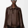Jacket in nappa lambskin Brown Jacket in nappa lambskin Brown