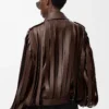 Jacket in nappa lambskin Brown Jacket in nappa lambskin Brown