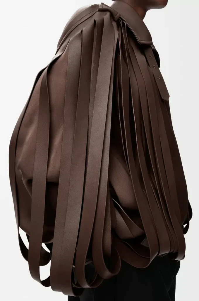 Jacket in nappa lambskin Brown Jacket in nappa lambskin Brown