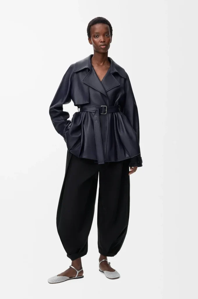 Jacket in nappa lambskin Navy Blue Jacket in nappa lambskin Navy Blue