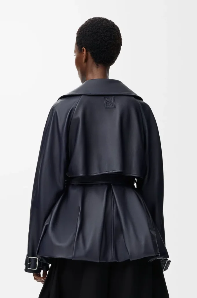 Jacket in nappa lambskin Navy Blue Jacket in nappa lambskin Navy Blue