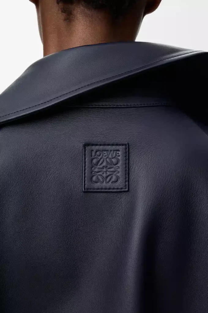 Jacket in nappa lambskin Navy Blue Jacket in nappa lambskin Navy Blue