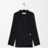 Jacket in stretch viscose blend Black Jacket in stretch viscose blend Black