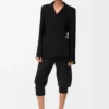 Jacket in stretch viscose blend Black Jacket in stretch viscose blend Black