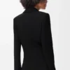 Jacket in stretch viscose blend Black Jacket in stretch viscose blend Black