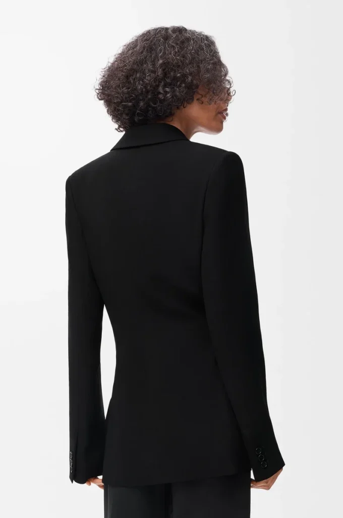 Jacket in stretch viscose blend Black Jacket in stretch viscose blend Black