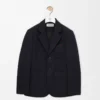 Jacket in wool Dark Navy Blue