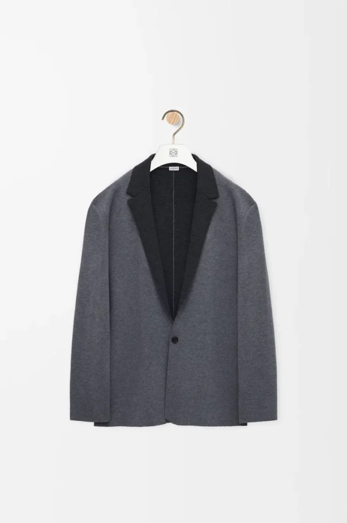Jacket in wool Grey Melange