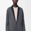 Jacket in wool Grey Melange