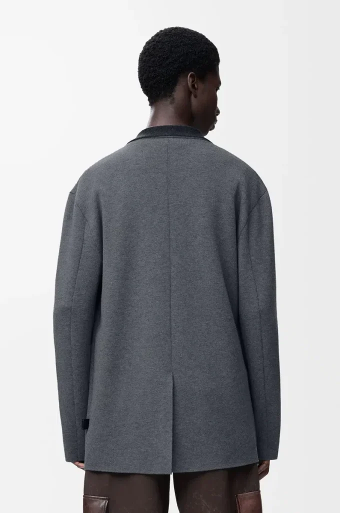 Jacket in wool Grey Melange