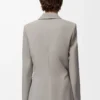Jacket in wool Light Beige Melange Jacket in wool Light Beige Melange