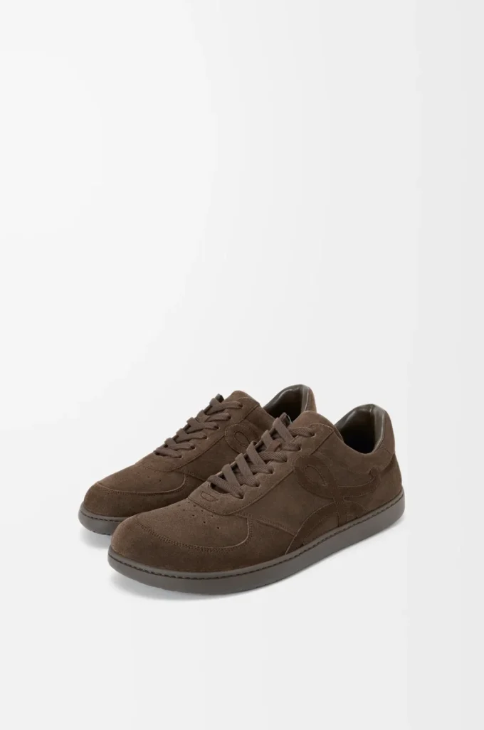 Jambo sneaker in suede calfskin Dark Brown
