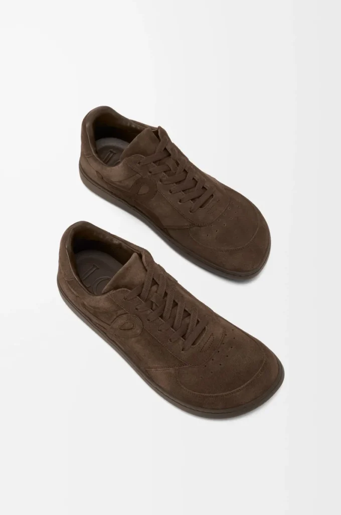 Jambo sneaker in suede calfskin Dark Brown