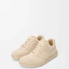 Jambo sneaker in suede calfskin Oat Milk
