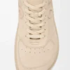 Jambo sneaker in suede calfskin Oat Milk