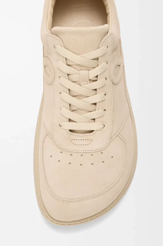 Jambo sneaker in suede calfskin Oat Milk