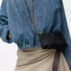 Joya pouch in nappa calfskin Black