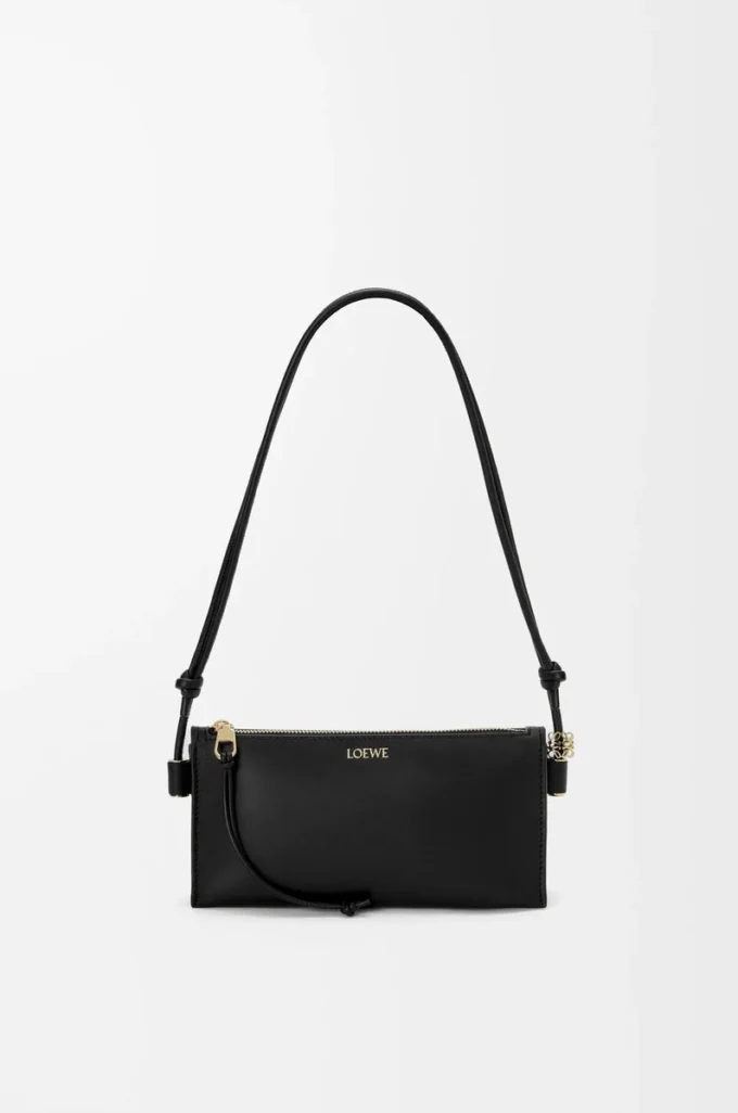 Joya pouch in nappa calfskin Black