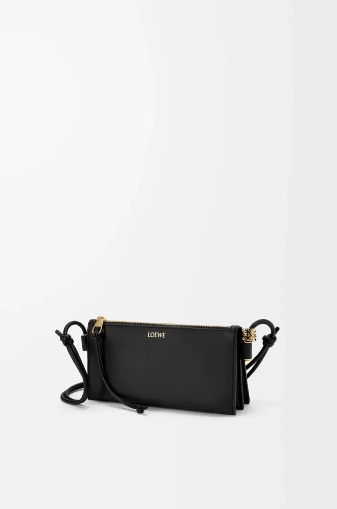 Joya pouch in nappa calfskin Black