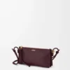 Joya pouch in nappa calfskin Dark Burgundy