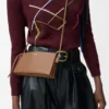 Joya pouch in nappa calfskin Mocha