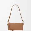 Joya pouch in nappa calfskin Mocha