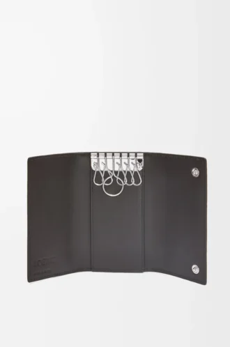 Key case in soft grained calfskin Anthracite Key case in soft grained calfskin Anthracite