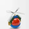 Knight Cat bauble in blown glass Red/Blue Knight Cat bauble in blown glass Red/Blue