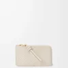 Knot coin cardholder in shiny nappa calfskin Light Oat Knot coin cardholder in shiny nappa calfskin Light Oat