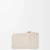 Knot coin cardholder in shiny nappa calfskin Light Oat Knot coin cardholder in shiny nappa calfskin Light Oat