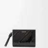 Knot compact wallet in eel Black Knot compact wallet in eel Black