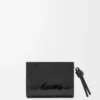 Knot compact wallet in eel Black Knot compact wallet in eel Black