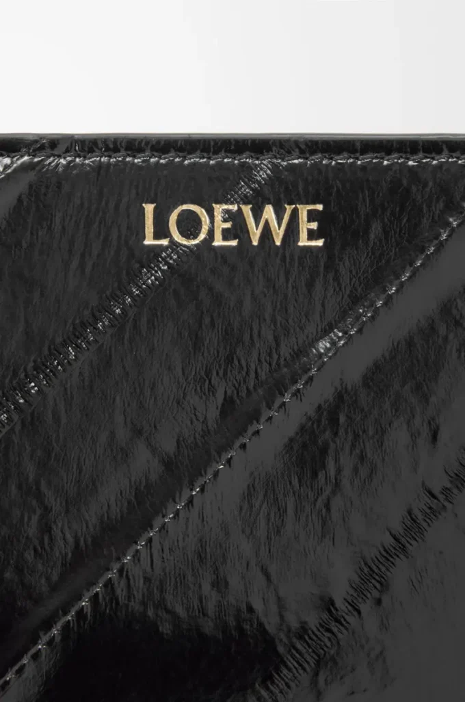 Knot compact wallet in eel Black Knot compact wallet in eel Black