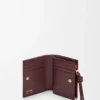 Knot compact wallet in eel Dark Burgundy Knot compact wallet in eel Dark Burgundy