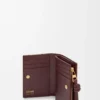 Knot compact wallet in eel Dark Burgundy Knot compact wallet in eel Dark Burgundy