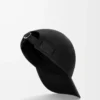 L patch cap in cotton Black