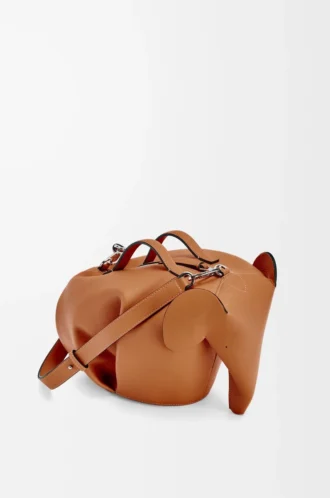 Large Elephant bag in classic calfskin Tan
