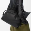 Large Flamenco clutch in nappa calfskin Black
