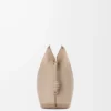 Large Flamenco clutch in nappa calfskin Sand
