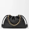 Large Flamenco purse in mellow nappa lambskin Black
