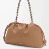 Large Flamenco purse in mellow nappa lambskin Mocha