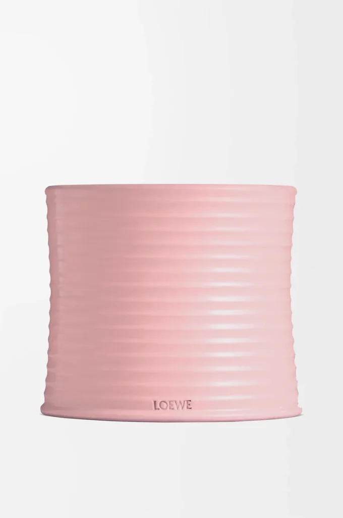 Large Ivy candle Light Pink