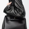 Large Madrid bag in supple calfskin Black