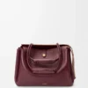 Large Madrid bag in supple calfskin Dark Burgundy