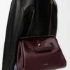 Large Madrid bag in supple calfskin Dark Burgundy