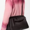 Large Madrid bag in supple grained calfskin Dark Ebony