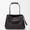Large Madrid bag in supple grained calfskin Dark Ebony